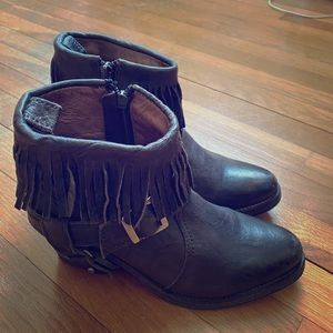 All Saints Fringed Ankle boots